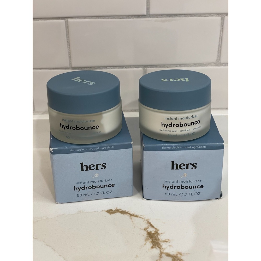 Lot of 2 Hers Hydrobounce Instant Moisturizer 1.7 fl oz Hyaluronic Acid New